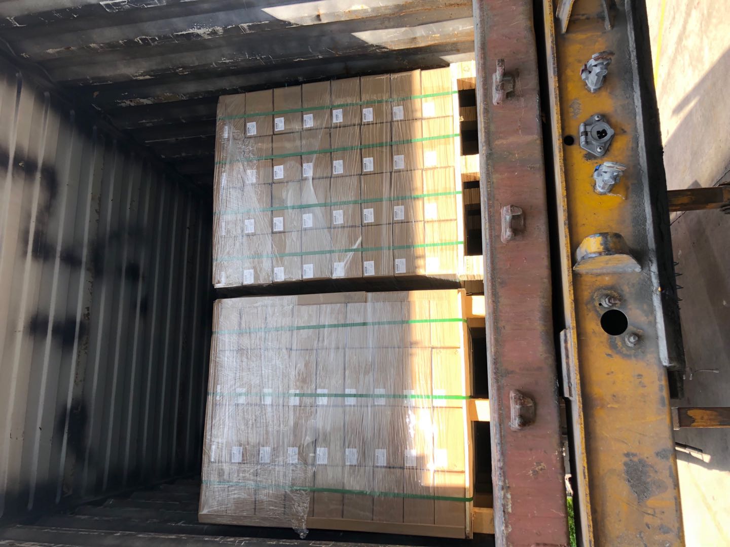 A Container of Cupped Head Pins Shipped to Europe